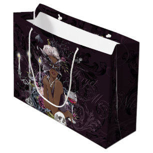 The Vampiress Moody Gothic Vampy Glam Dark Skin Large Gift Bag
