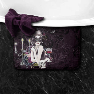 The Vampiress   Moody Gothic Vampy Glam Pale Skin Bath Mat