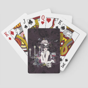 The Vampiress Moody Gothic Vampy Glam Pale Skin Playing Cards