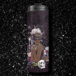 The Vampiress   Moody Gothic Vampy Glam Pale Skin Thermal Tumbler