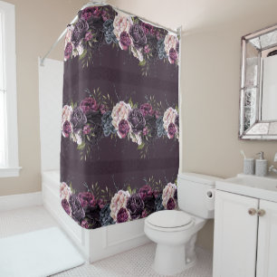 The Vampiress   Moody Gothic Vampy Glam Shower Curtain