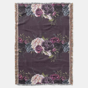 The Vampiress   Moody Gothic Vampy Glam Throw Blanket