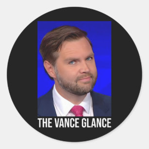 The Vance Glance - Funny Jd Vance Classic Round Sticker