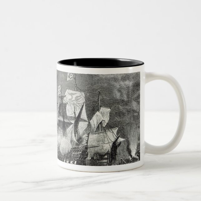 The Vanguard, under Sir William Winter Two-Tone Coffee Mug (Right)