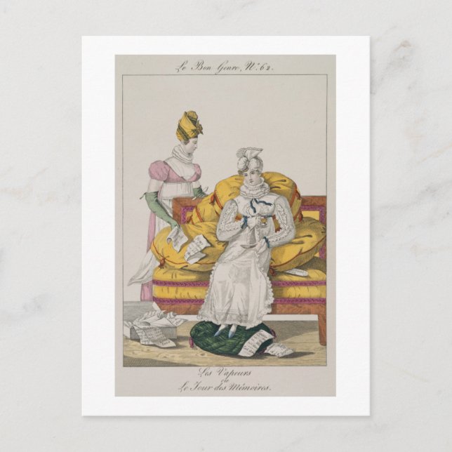 The Vapours or The Accounts Day, plate 62 from 'Le Postcard (Front)