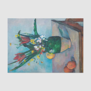 The Vase of Tulips by Paul Cezanne Tissue Paper
