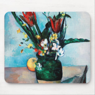 The Vase of Tulips, Paul Cezanne Mouse Pad