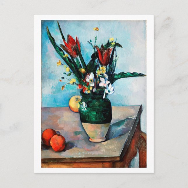The Vase of Tulips, Paul Cezanne Postcard (Front)