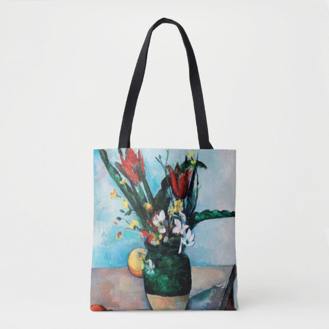 The Vase of Tulips, Paul Cezanne Tote Bag (Front)