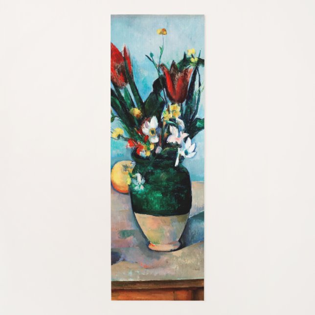 The Vase of Tulips, Paul Cezanne Yoga Mat (Front)