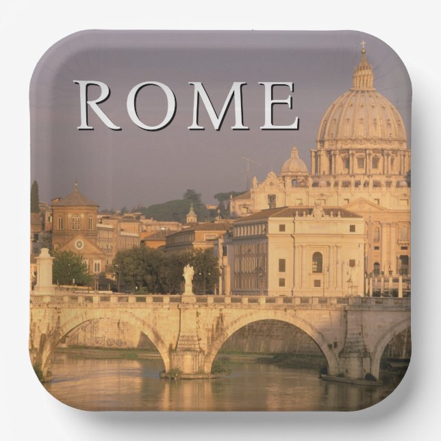 The Vatican | Italy, Rome Paper Plate (Front)