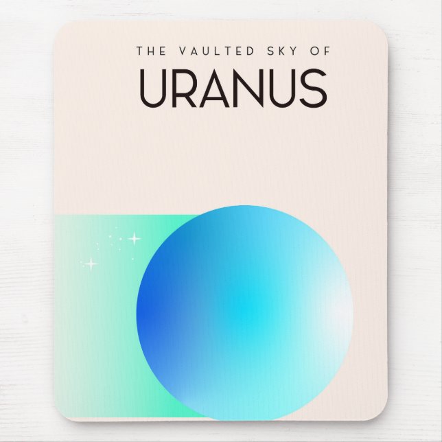 The Vaulted Sky of Uranus Mouse Pad (Front)