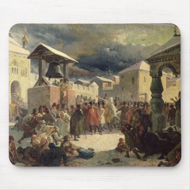 The Veche in the Republic of Novgorod, 1861 Mouse Pad (Front)