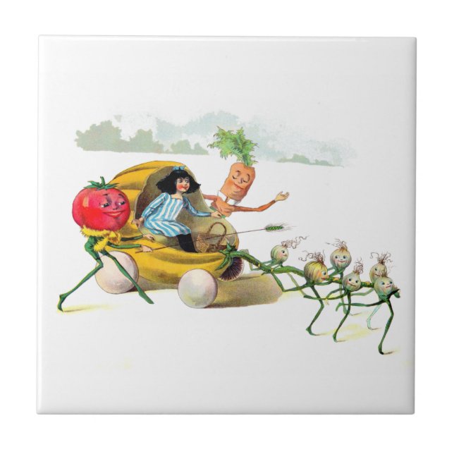 The Vege-Men’s Revenge Ceramic Tile (Front)