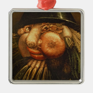 The Vegetable Gardener, c.1590 (oil on panel) Metal Ornament