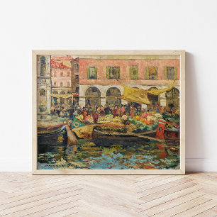 The Vegetable Market, Venice Louis Abel-Truchet Poster