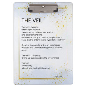 The Veil - Awakening Empowerment Poem Poetry Clipboard