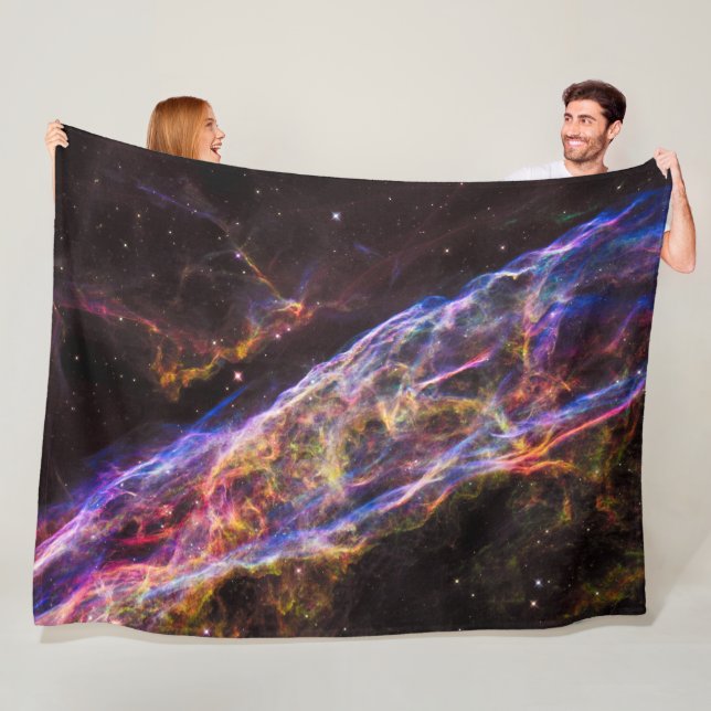 The Veil Nebula Fleece Blanket (In Situ)