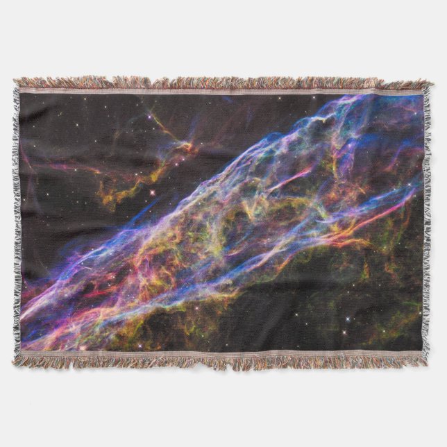 The Veil Nebula Throw Blanket (Front)