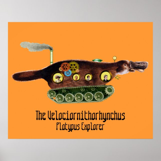 The Velociornithorhynchus ~ Platypus Explorer Poster (Front)