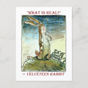 The Velveteen Rabbit Announcement Postcard
