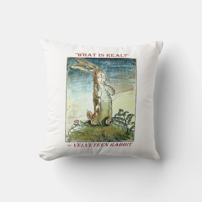 The Velveteen Rabbit by Margery Williams Cushion (Front)