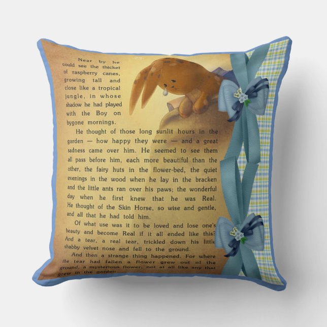 The Velveteen Rabbit Story THROW PILLOW 2OX20 (Front)