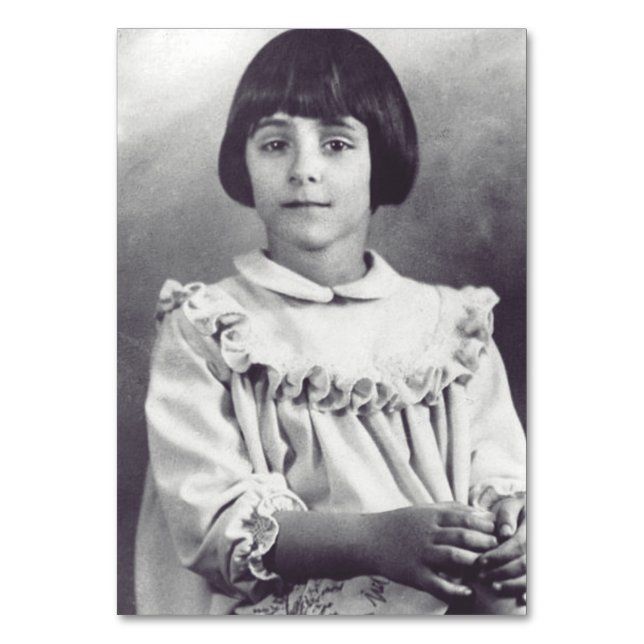 The Venerable Antonietta Meo Table Number (Front)