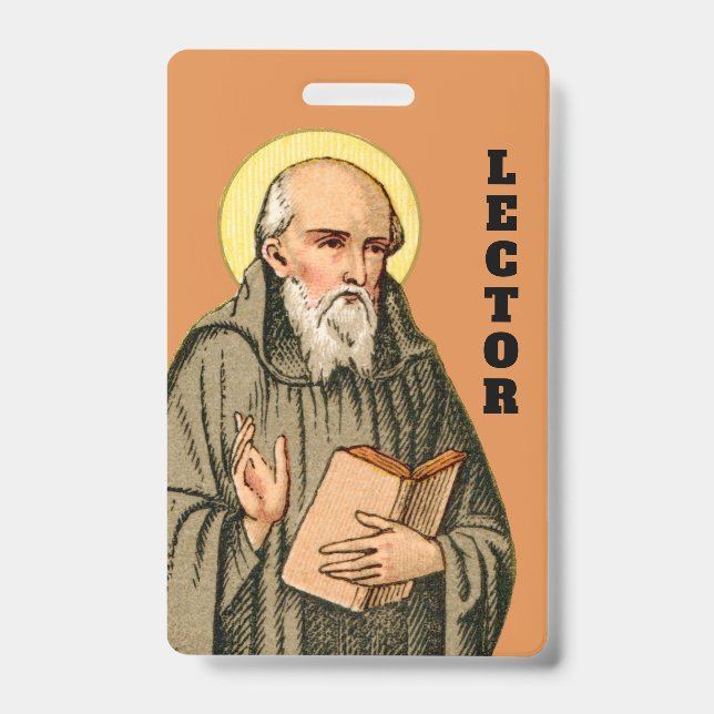 The Venerable Bede as Preacher (P 008; Prayer)  ID Badge (Front)