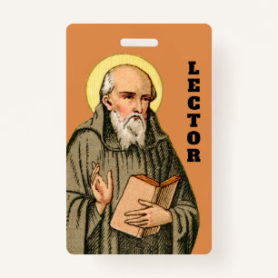 The Venerable Bede as Preacher (P 008; Prayer) ID Badge