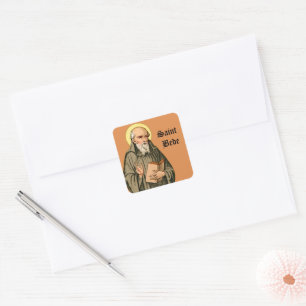 The Venerable Bede as Preacher (P 008) Square Sticker