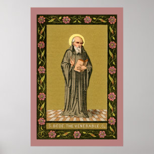 The Venerable Bede Preaching (P 008) Poster