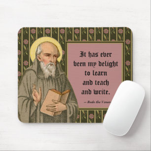 The Venerable Bede Preaching (P 008; Quote) Mouse Pad