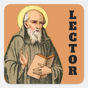 The Venerable Bede Preaching (P 008) Square Sticke Square Sticker