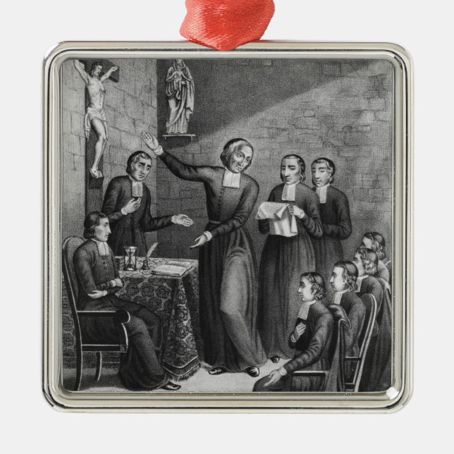 The Venerable Saint Jean-Baptiste de La Salle Metal Ornament (Front)