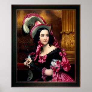 The Venetian At The Mask Ball by Joseph Court Poster