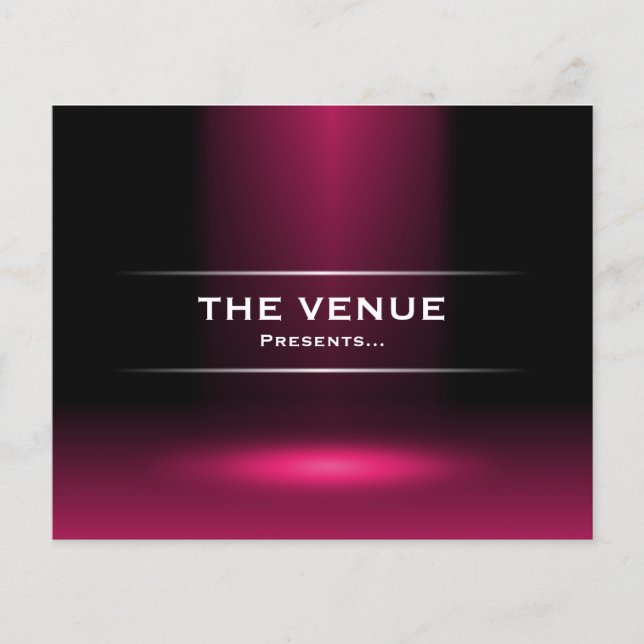 The Venue Presents - Crimson Flyer (Front)