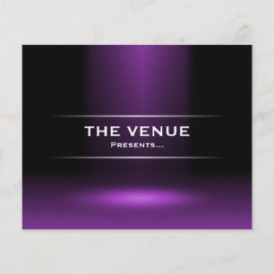 The Venue Presents - Purple Flyer