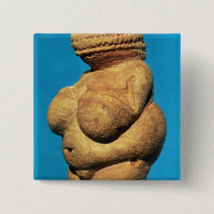 The Venus of Willendorf 15 Cm Square Badge