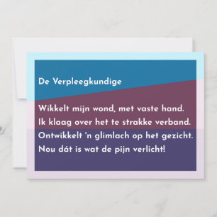 The Vernurse Thank You Card