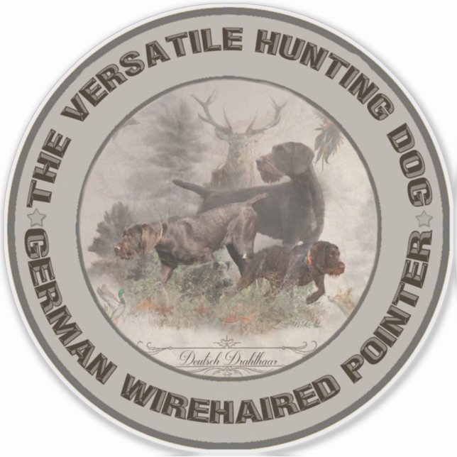 The Versatile Hunting Dog Sticker (Front)