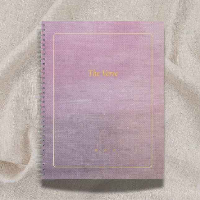 The Verse | Custom Mauve & Gold Poet Notebook (Creator Uploaded)