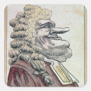 The very honourable Edmund Burke0 Square Sticker