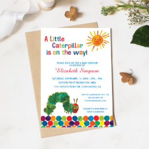 The Very Hungry Caterpillar Baby Shower Invitation