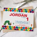 The Very Hungry Caterpillar Birthday Invitation<br><div class="desc">Invite guests to a celebration full of color and joy with The Very Hungry Caterpillar Birthday Invitation! Inspired by Eric Carle’s beloved classic, this invitation features the iconic caterpillar and a cheerful design, complete with bright fruits, balloons, and festive typography. Perfect for children’s birthdays, the invitation sets a fun and...</div>