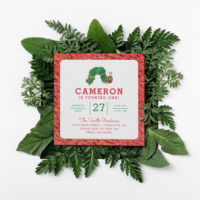 The Very Hungry Caterpillar Birthday Invitation (Creator Uploaded)