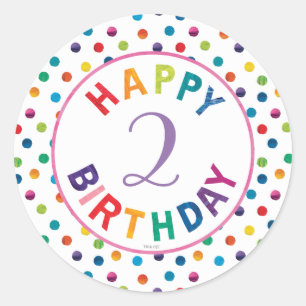 The Very Hungry Caterpillar Butterfly Birthday Classic Round Sticker