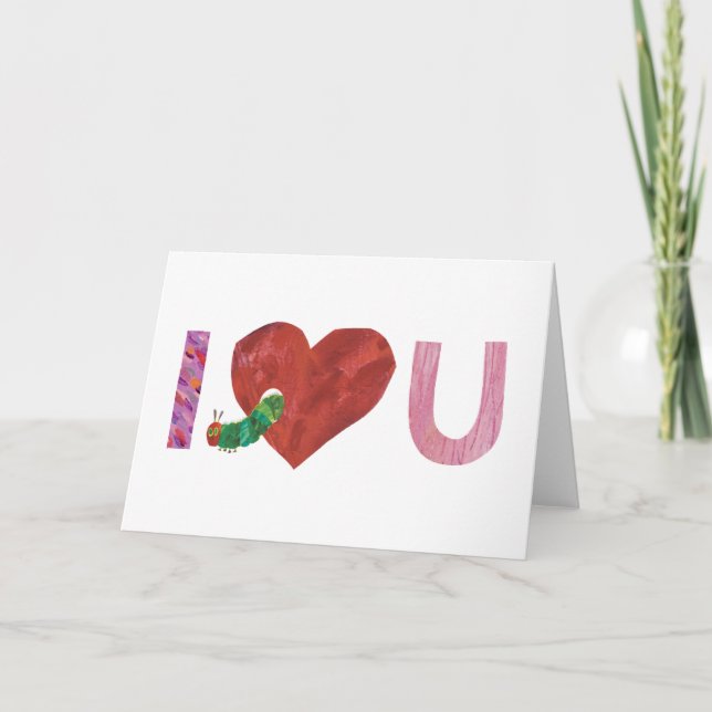 The Very Hungry Caterpillar | I Heart You Card (Front)