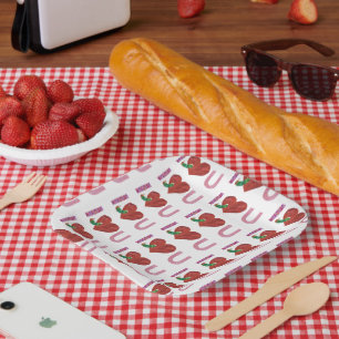 The Very Hungry Caterpillar   I Heart You Paper Plate