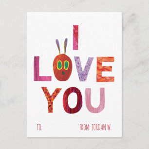 The Very Hungry Caterpillar   I Love You Holiday Postcard